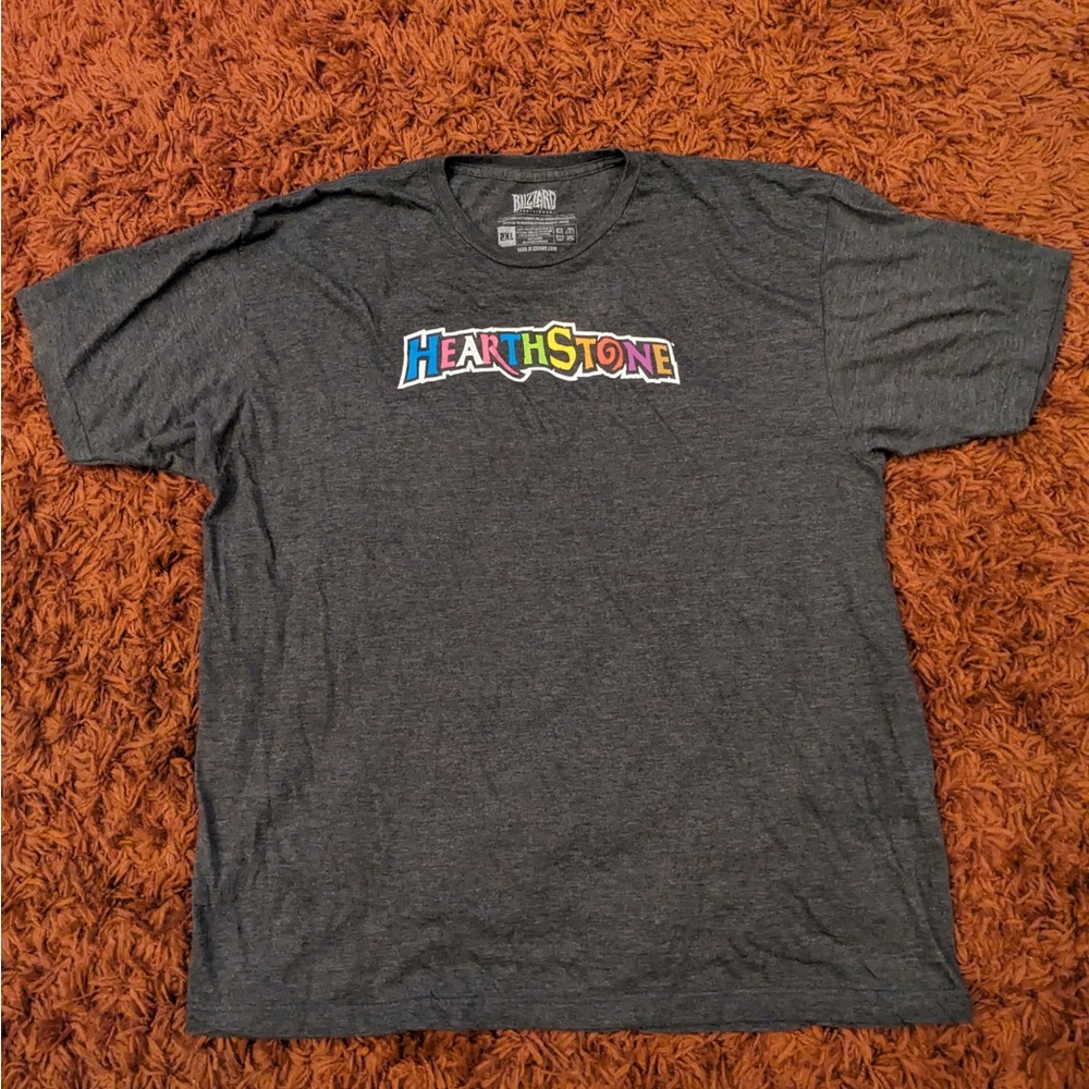 2XL Blizzard Entertainment Hearthstone Gray Pride Short Sleeve Tee